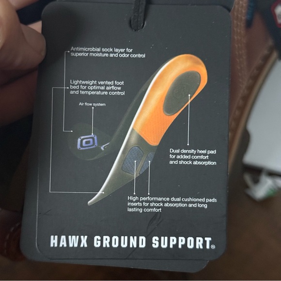 HAWX WOMENS Brown Work Boots Size 8 - Picture 10 of 10